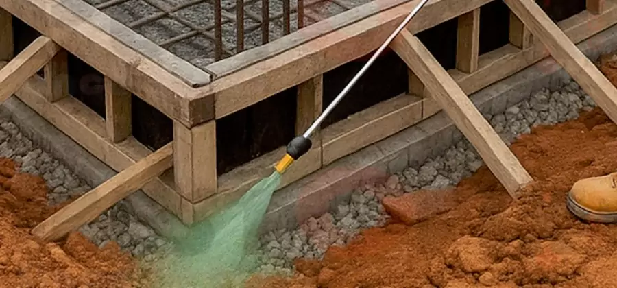 Foundation Slab Termite Treatment in Marietta